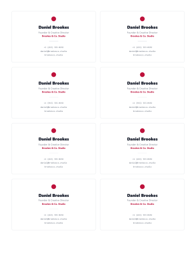Business cards (minimal)