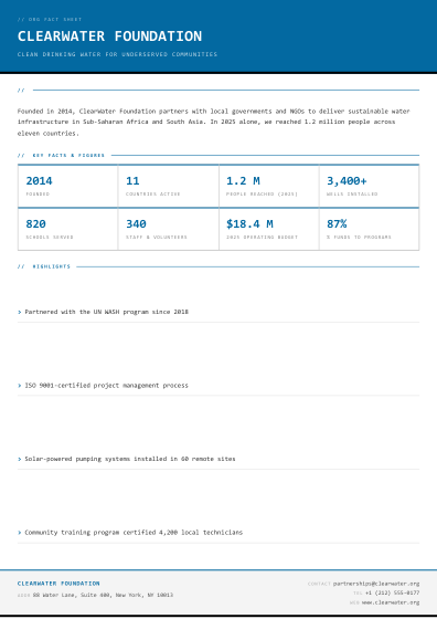 Fact sheet (mono)