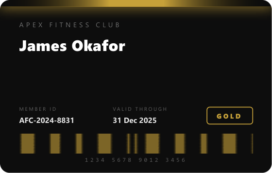 Membership card (dark)